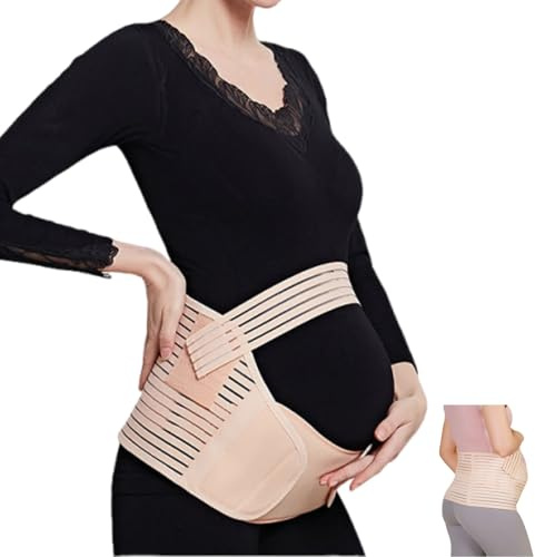 Ceinture de Grossesse Ceinture de Maternité Réglable Respirant Ceintura Grossesse pour Réduire les Douleurs du Dos et du Ventre(Taille XL)