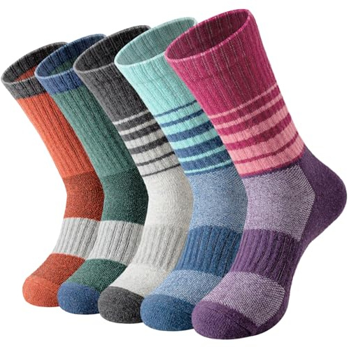 Clothirily Merino Wool Socks for Women, Winter Thick Warm Boot Hiking Socks