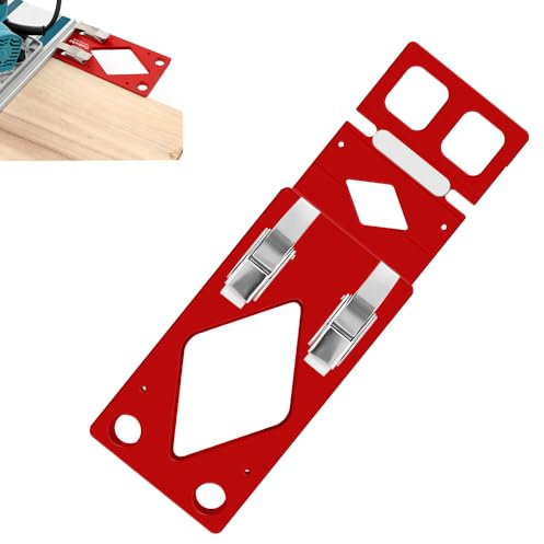 Tope de ángulo de 90° para carril guía. Regla de tope de aluminio mecanizado CNC con guía de bordes. Compatible con Makita y Festool guía guía para carpintería precisa