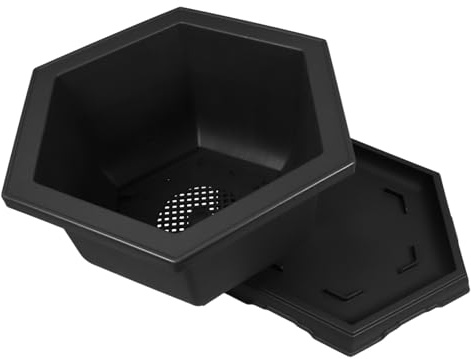 ibasenice Maceta Hexagonal para Orquídeas De Plástico Maceta para Plantas De Interior para Jardín Casa Terraza o Balcón Suministros