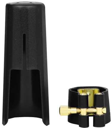 Flaroey Klarinetten-Saxophon-Mundstück, Klarinetten-Tonabnehmer-Set Aus Metall, Zubehör für Holzblasinstrumente, Tenorsaxophon
