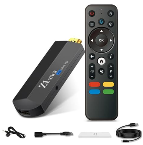Android TV Stick 4K 16GB WiFi5 2.4G/5.8Ghz BT5.0 Control de Voz Smart TV Stick Home Player (IPTV)