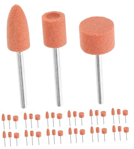 Gatuida 45 piezas Cabezales Abrasivos para Amoladora Mini Eléctrica Accesorios Pulido y Lijado Piedra Esmeriladora para Jade y Metales Herramientas Rotativas Versátiles para Bricolaje