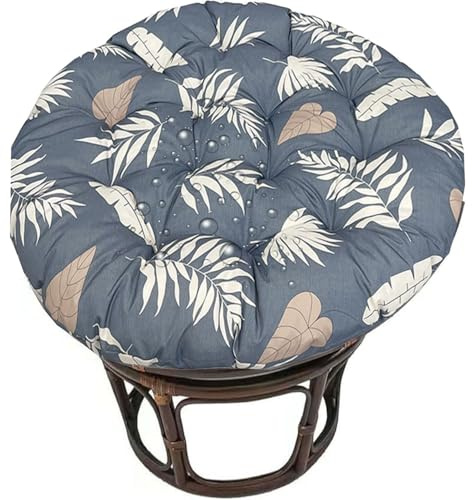 Generisch Rundes Papasansessel Kissen Wasserdicht Sitzkissen Hängesessel Bequemes Kissen Für Papasan Sessel Für Schwenksessel, Korbsessel Outdoor Gartenmöbel Sitzauflage Auflage (Color 3,100x100cm)