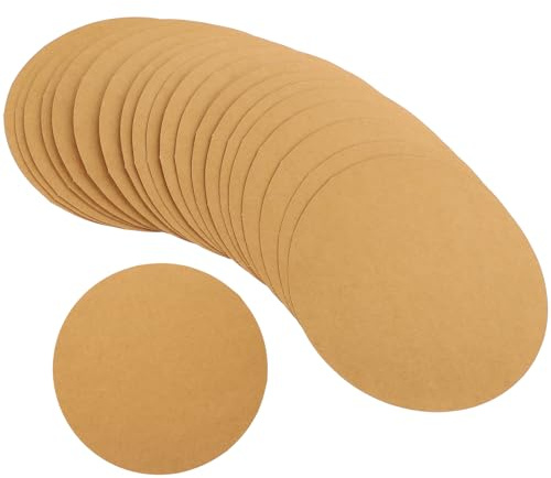 GALPADA 40 Cartulinas Redondas de Papel de Pintura Redondo de Cartón Grueso 17X17 CM Papel para Dibujo y Pintura DIY Suministro Artístico para Manualidades Adecuado para Álbumes y