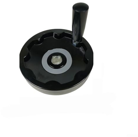 Besttoolifes Volant à main avec poignée rotative pour fraiseuses, tours et meuleuses – Volant réglable en alliage d'aluminium ondulé de 15,2 cm (C)