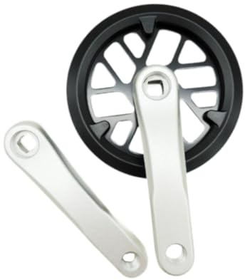 pistro Kurbelgarnitur für Kinderfahrräder, 32 Zähne Vierkant-Kurbelgarnitur, Aluminiumlegierung Kurbelarmsatz, Fahrradzubehör Ersatzteile- 12.7 cm
