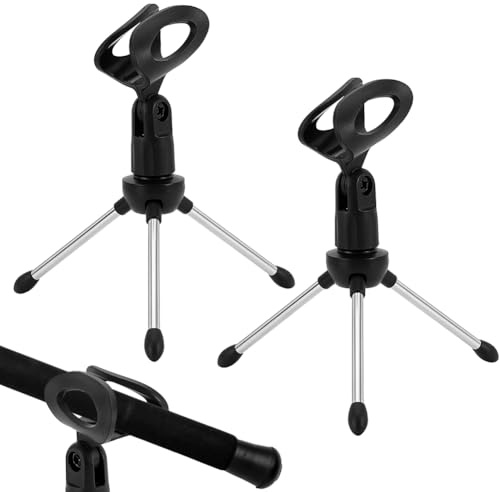 NBEADS 3 pz Porta Canne da Pesca sul Ghiaccio Portatile 190x55x33mm, Mini Treppiede Regolabile da Tavolo, Supporto Microfono per Sport all’Aperto