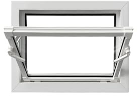 Framex Fenêtre en PVC, Oscillo-Battante, Blanche, 60 x 40 cm (600 x 400 mm), Simple vitrage – Fenêtre en PVC avec Fonction Oscillo-Battante, pour la ventilation, les sous-sols