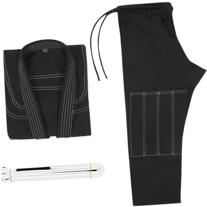 AMSLSIU Confection professionnelle, confortable et légère, kimono | brésilien avec ceinture, équipement de grappling pour enfants, kimono de compétition de Jiu-Jitsu brésilien