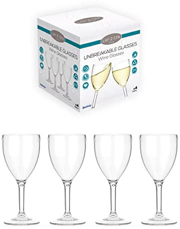 Reusable Plastic Poly Carbonate Wine Glasses for Hot Tub