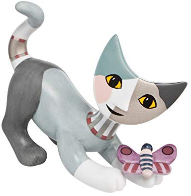 Goebel Rosina Wachtmeister Figur Minikatze MELTINA mit Schmetterling H. 6cm
