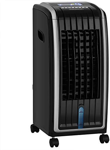 Monzana Raffreddatore d' Aria Portatile 4in1 Serbatoio 5L Telecomando Ventilatore Umidificatore Condizionatore, Filtro antipolvere