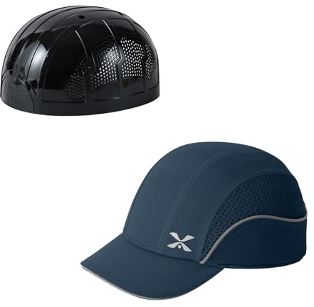 Safety Baseball Bump Cap Lightweight Safety Hard Hat Head Protection Cap Breathable Hat M18109H-Navy-Short Brim