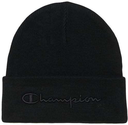 Champion Unisex Lifestyle Caps-802416 Beanie-Mütze, Schwarz, One Size