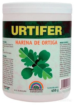 GROWMANIA Urtifer Grow de Harina de Ortiga de Trabe de 450 GR | Protección de Cultivos y Plantas frente a Hongos e Insectos | Formato Sólido