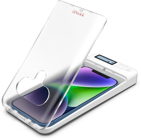 iDiskk Caja de Bloqueo Temporizador de Teléfono (Transparente) Apto para iPhone y Android, Ayuda a los niños a enfocarse más