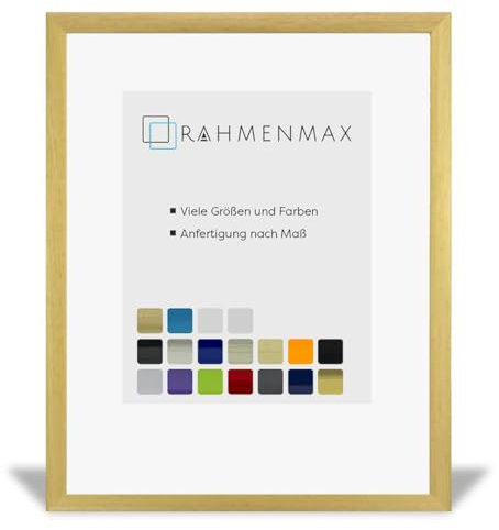 RahmenMax® Dauphine Bilderrahmen 31x43 cm zum Aufhängen/Bilderrahmen Maßanfertigung möglich/Posterrahmen aus Holz/Bilder Rahmen in Natur mit Antireflex Acrylglas/Puzzle Rahmen