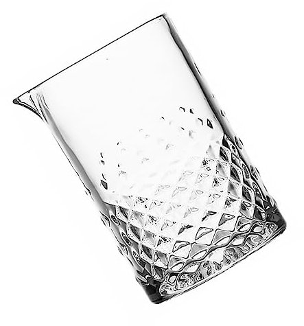 FUNOMOCYA Vaso Mezclador De Cóctel De Cristal Diseño Tallado Vidrio Grueso y De Águila Para Servir Sin Derrames Para Bartenders Profesionales y Uso Casa