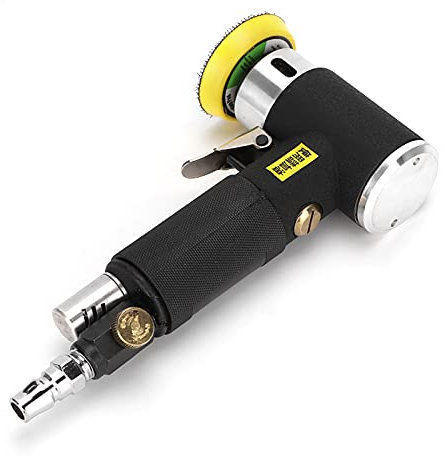 Generic Right Angle Die Grinder, Air Grinder Tool 2/3in 90 Degrees, 2 Sanding Pads, 15000rpm