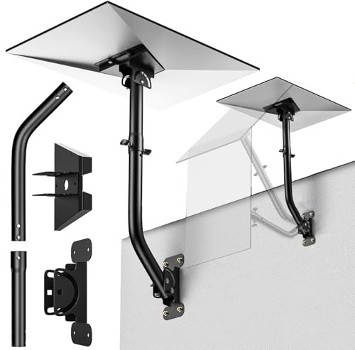 WTPGTI Starlink Gen 3 Mount 360°, Allongement Réglable Starlink kit de Montage Compatible avec Parabole Standard V3 Starlink, Support Mural/Support de Toit pour kit Internet Starlink Satellite