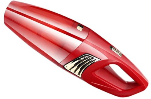 ibasenice Aspirateur De Voiture Portable Puissant sans Fil USB, Aspirateur Portatif Rechargeable, Petit Format Rouge, Usage Auto Et Maison, Nettoyage Intérieur Facile, pour Conducteurs Et Voyageurs
