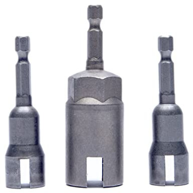 PANOVO S 1 x Flügelmutter-Schraubendreher-Set, Schlitz-Flügelmuttern, Bohrer, Steckschlüssel-Werkzeug-Set, 6,35 mm Sechskantschaft Bohrer für Panelmuttern, Schrauben, Augenhaken, Bolzen