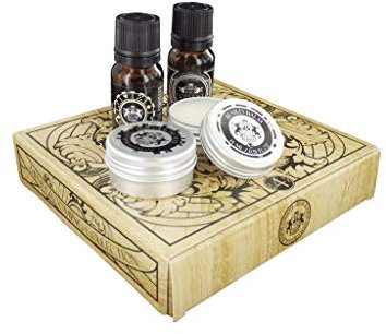 Dear Barber MINI GROOMING COLLECTION SET – Beard Balm 15ml, Moustache Wax 15ml, Beard Oil 10ml, With Confidence Eau de Toilette 10ml – Men’s Beard Care Kit