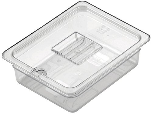 Gastronorm PC-8126 - Pentola per alimenti, in policarbonato, lavabile in lavastoviglie, senza BPA, 26,5 x 32,5 x 15 profondità, misura media, trasparente