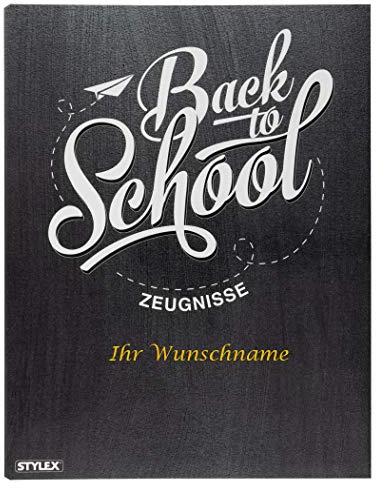 Zeugnismappe mit Gravur / mit 20 Hüllen