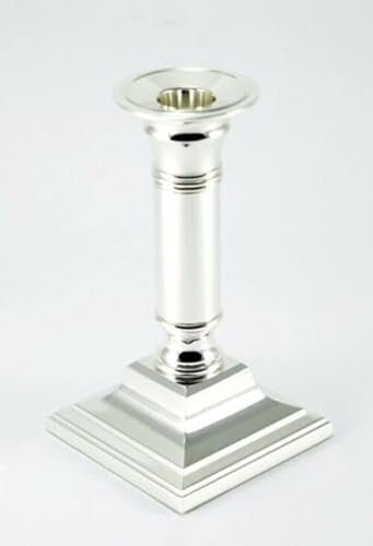 B-Ware Kerzenleuchter Kerzenhalter versilbert Stabkerzen Kerzenständer Silber anlaufgeschützt Tischdeko Kerzen-Ständer Kerzen-Leuchter, Größen Name: 15 cm