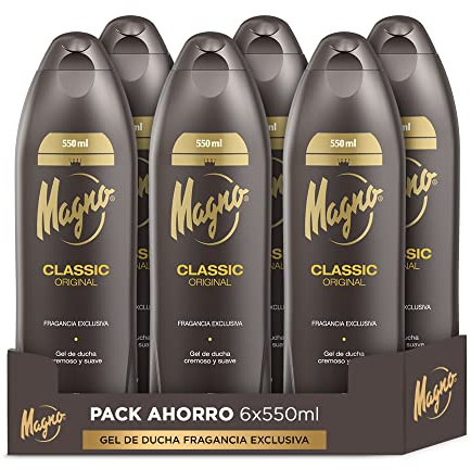 Magno - Classic Duschgel - 6 x 550 ml (3300 ml) - Cremig und angenehm - Ihr Duft lässt Sie nicht gleichgültig