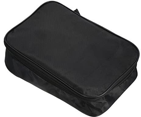 PATIKIL 11 x 7 Ping Pong Paddle Case, Table Tennis Racket Case Soft Cover Container Bag for Sports Accessories, Black
