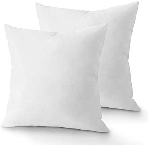 various-Relleno de Cojín 60x60 cm (1 Unidad) para Sofá o Cama, con Relleno Fibra Virgen Hueca Siliconada, Suave e Indeformable, Resistente al Uso y a Lavados