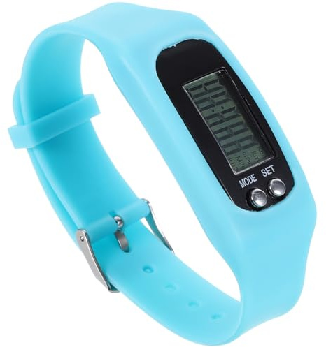 ULTECHNOVO Schrittzähler Uhr Armband Fitness Tracker Silikon Multifunktionale Handgelenks-Schrittzähler Uhr Für Sport Alltag 9.45X0.98X0.39In
