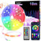 Striscia LED, 10 Metri Multicolor Luci Camera da Letto, Bluetooth APP Controllato RGB Strisce LED, Strip LED Fancy Led Musica Sincronizza per Decorare Bar, Festa, Cucina Casa, Gaming Room