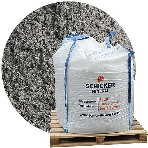 Schicker Mineral Basalt Fugensand anthrazit 0-2 mm 1000 kg Big Bag | Unkrauthemmend, selbstaushärtend, Einkehren in Pflasterfugen, stabiler Fugenfüller, für alle Pflastersteine, frostbeständig