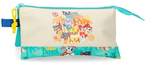 Joumma Paw Patrol Pawsome vibes Estuche escolar, estuche infantil, fabricado en Poliéster, Tamaño perfecto para llevarlo en la mochila o el carterón.