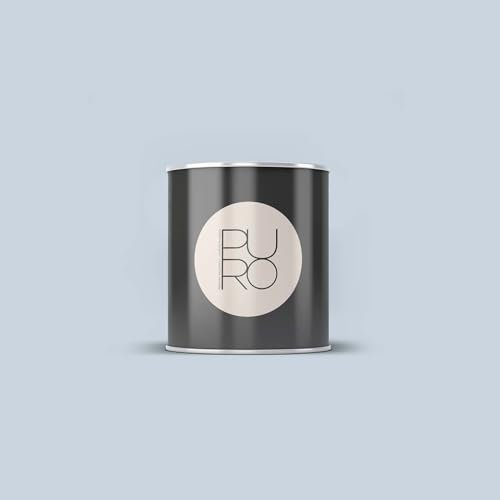 BRICOFLOR Wandfarbe blaugrau für Schlafzimmer und Wohnzimmer matte Farbe für Wand und Decke in 1l, 2,5l und 5l Gebinden