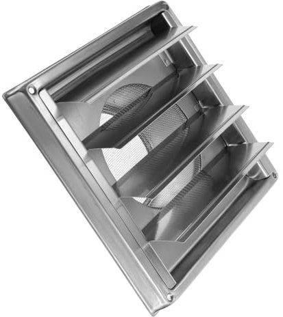 Hoement Edelstahl Lüftungsgitter Außenwand Abluft Abdeckung Lüftungshaube Wandlüftungsabdeckung Lüftungskanalgitterabdeckung Abluftkanalabdeckung Lüftungsgitterabdeckung Edelstahllüftungsg