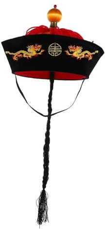 BESTonZON Chapeau Tressé Chinois Accessoire De Costume Élégant Pour Spectacles Et Événements