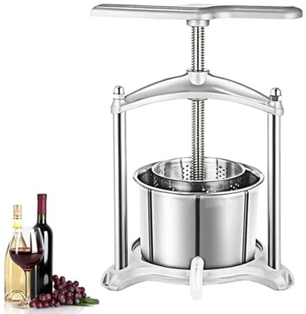 Prensa manual para zumo y vino, 3/6 L, para separar y deshidratar frutas y verduras, utensilios de cocina,3L