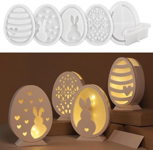 silikonformen gießformen ostern, Silikonform Ostern Hase- gipsformen zum gießen ostern - silikon gießform silikon Osterhase (Ostern Hase)