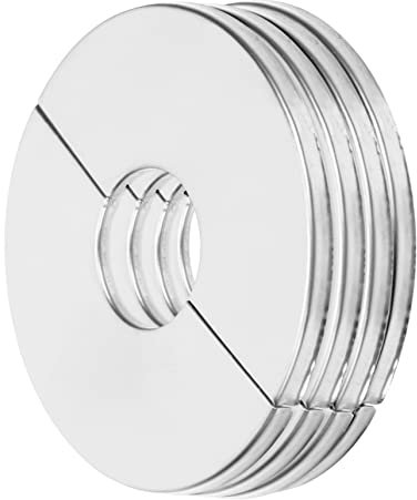 DOITOOL 4 Stücke Edelstahl Dekorative Für Flansch Rohr Split Flansch Sanitär Abdeckung Platten