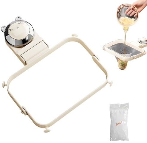 Suction Cup Sink Filter Rack for Kitchen, Sink Strainer Foldable Food Catcher for Kitchen Sink Basket Garbage Strainer Side Disposable Sink Filter Mesh Bag (White+50pcs Filter Bag)
