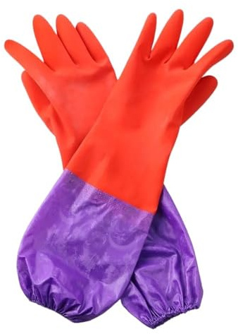 ENWWCH Guanti lunghi for il calore e l'ispessimento 3 pezzi for lavare i piatti for la pulizia della cucina domestica invernali for vestiti Per La Casa