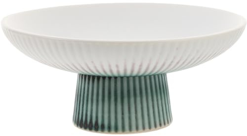 SUPVOX Frutero Pequeño de Porcelana Pedestal, Bandeja para Servir Aperitivos y Frutas, Resistente y Ventilado, para Cocina y Eventos Sociales