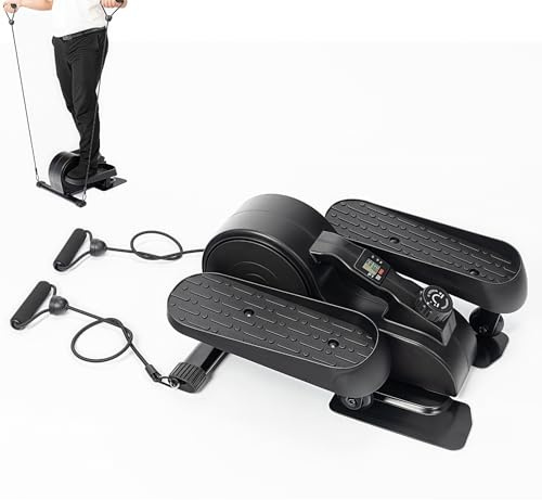 Mini bicicleta estática para el hogar, máquina elíptica magnética para adelgazar y relajarse, ideal para uso debajo del escritorio, paso a paso para entrenamientos eficaces