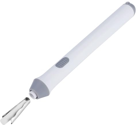 Chiyyak Hochwertiger Elektrischer Radiergummi, Tragbar und Präzise Bedienung, Ideal für Zeichenbegeisterte, 20 Radiergummi-Nachfüllungen Im Lieferumfang Enthalten (Weiß)