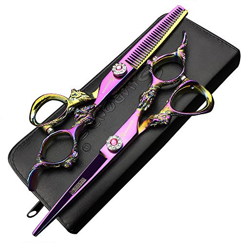Ciseaux de coiffure japonais de 5,5 pouces cisailles professionnelles